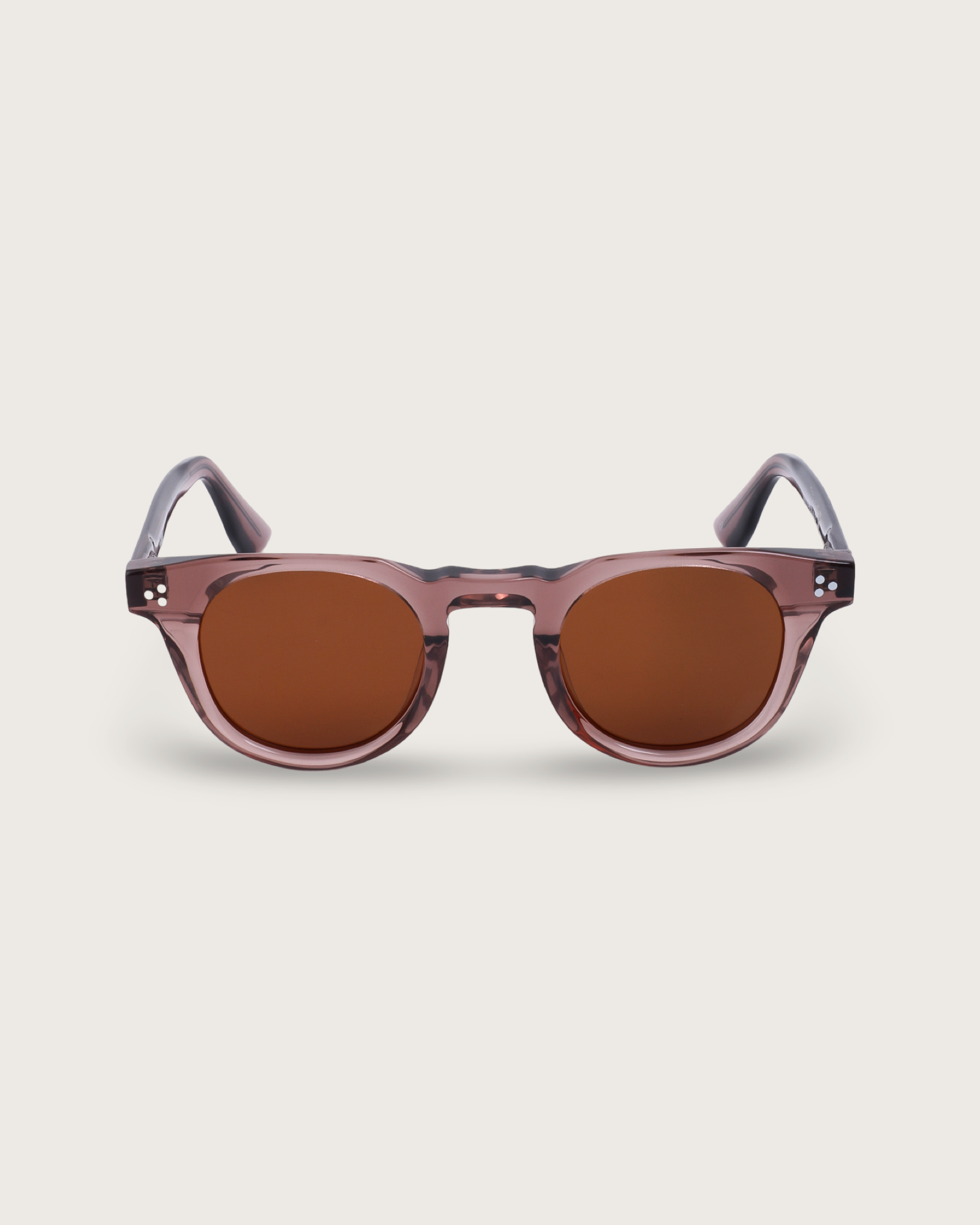 Aero Terra sunglasses with brown acetate frame and bronze-tinted lenses for earthy sophistication and UV protection.